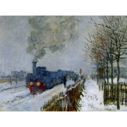 Monet - Train in the Snow the Locomotive