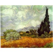 Van Gogh - A Wheatfield, with Cypresses